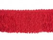 Wholesale Rayon Chainette Fringe - Red #12 -  4 inch  -  36 yards