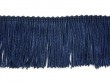 Wholesale Rayon Chainette Fringe - Navy #21 - 6 inch  -  18 yards