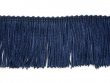 Rayon Chainette Fringe - Navy #21 - 6 inch
