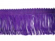 Wholesale Rayon Chainette Fringe - Purple #33, 6 inch  - 18 yards