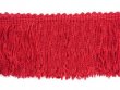 Wholesale Rayon Chainette Fringe - Red #12 - 9 inch  -  18 yards