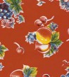 Wholesale Oilcloth - Pears and Apples Red   12yds