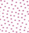 Oilcloth - Polka Dots - Pink Dots on White