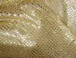 Wholesale Faux Sequin Knit Fabric - 226 Gold  25 yards