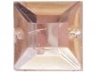 Wholesale Acrylic Jewels - Light Peach Sew-In Gemstone - Square, 12mm - 1 gross, 144 jewels
