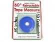 Sullivans Retractable Tape Measure, Blue 60"