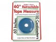 Sullivans Retractable Tape Measure, Teal 60"