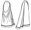 Truly Victorian #294 - 1891 French Fan Skirt - Historical Belle Epoche Pattern