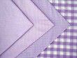 Wholesale Gingham Check Fabric - Lilac, 20yds