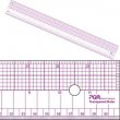 Tailoring Supplies 24" Transparent Ruler B-97 -  24 inch x 2 inch Half grid
