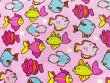 Quilting Cotton Print Fabric - Tropical Fish - Pink