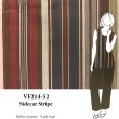 VF214-52 Sidecar Stripe - Dark Neutral Tones on Very  Soft Cotton Batiste Fabric