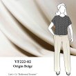 VF222-02 Origin Beige - Lightweight Worsted Wool Suiting Fabric