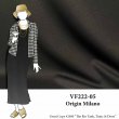 VF222-05 Origin Milano - Sumptuous Black Double Knit Fabric With Elegant Drape and Hand