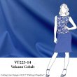 VF223-14 Volcano Cobalt - Blue Tightly Woven Stretch Cotton Fabric