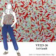 VF223-26 Lei Gaudi - Designer Combed Cotton Shirting Fabric with Mosaic Print on Red by Tori Richard