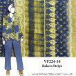 VF224-18 Bakers Stripe - Vertical Stripe Crepeon Print Fabric
