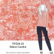 VF224-21 Bakers Carolyn - Orange on White Rayon Lawn Print Fabric by Carolyn Friedlander