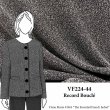 VF224-44 Record Bouclé - Black and Off-White Textured Polyester-Acrylic Blend Fabric