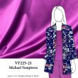 VF225-21 Michael Temptress - Raspberry Stretch Satin Fabric