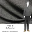 VF226-21 Kir Surprise - Grey Furrowed All-Way Stretch Wide Knit Bottomweight Fabric