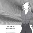 VF231-30 Sonic Shadow - White Black and Grey Cotton Shadow Stripe Italian Shirting Fabric