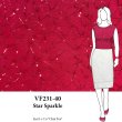 VF231-40 Star Sparkle - Red Sequin Jersey Knit Fabric