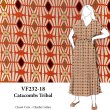 VF232-18 Catacombs Tribal - Warm Earthtone Rayon Challis Novelty Print Fabric