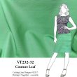 VF232-32 Couture Leaf - Green Stretch-woven Cotton Poplin Fabric