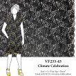 VF233-43 Climate Celebration - Rich Black Stretch Lace Fabric with Scalloped Borders