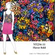 VF234-11 Flavor Bold - Colorful Designer Stretch Lace Fabric with Scalloped Borders