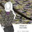VF235-17 Asia Comfy - Dusty Lilac + Moss + Black Chenille Sweater-Knit Fabric