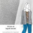 VF235-43 Signals Smooth - Grey Cotton-rich 18oz Fleece-back Sweatshirt Knit Fabric