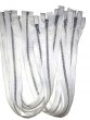 Wholesale 22" Separating Jacket Zipper- White - Pack of 10