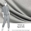 VF235-42 Signals Ribs - Grey Cotton-rich Rib Knit Fabric