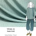 VF241-11 Saint Grid - Seafoam Honeycomb Knit Fabric