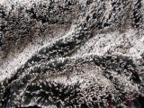 Wholesale Alpaca Faux Fur Fabric - Black/Ivory - 12 yards