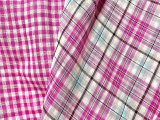 Beachcomber Reversible Cotton Gauze Fabric - Color combo 02 Hot Pink + White