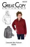 Great Copy #2035 - Cascade Mountain Pullover Sewing Pattern