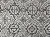 Damascene Church Brocade Fabric - Silver