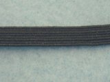 Wholesale Flat Braided Elastic 1040 - Black 1/4"  144yds