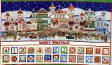 Quilting Cotton Print Fabric - Christmas Panel - Santa is Coming to Town by Dan Morris