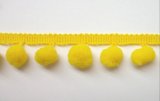 Wholesale Ball Fringe 1" - Lemon 640   18 yards