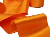 Wholesale Double Faced Satin Ribbon - 3.75" Orange #83 - 27.5 yards
