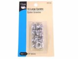 Dritz- Large Eyelets, 15 Count, Nickel