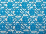 Wholesale Floral Lace - Turquoise,  25 yards