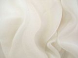 Wholesale Iridescent Polyester Chiffon-D Ivory #129, 17 yards
