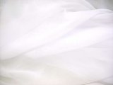 Wholesale Iridescent Polyester Chiffon - White #126, 17 yards