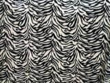 Wholesale Minky Animal Print Fur Fabric - Zebra - 12 yards