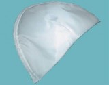 Wholesale Shoulder Pad #627 - 1/2" Covered Raglan pad - White, 100 pairs